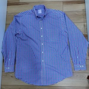 Brooks Brothers - Men’s Plaid 346 Button-up Dress Shirt - Size Medium